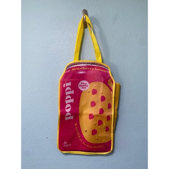 Poppi Pink Soda Can Tote Bag - Picture 1 of 6